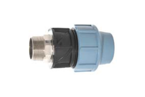 ข้อต่อตรงเกลียวนอก ท่อ HDPE 20 - 63mm