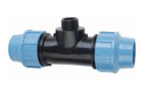 สามทางเกลียวนอก ท่อ HDPE 20 110mm