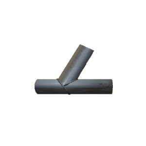 สามทางวาย 45 องศา แบบเชื่อม ท่อ HDPE 40 1200mm PN4